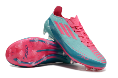 Unisex Adidas F50+ Elite FG Football Boots - Jade/Pink/White