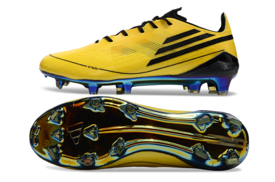 Men's Adidas F50 Elite FG Football Boots - Yellow/Black/Gold