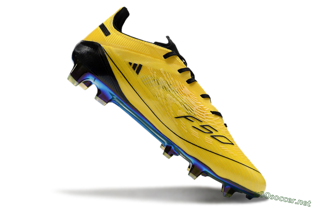Men's Adidas F50 Elite FG Football Boots - Yellow/Black/Gold 4