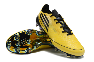 Men's Adidas F50 Elite FG Football Boots - Yellow/Black/Gold