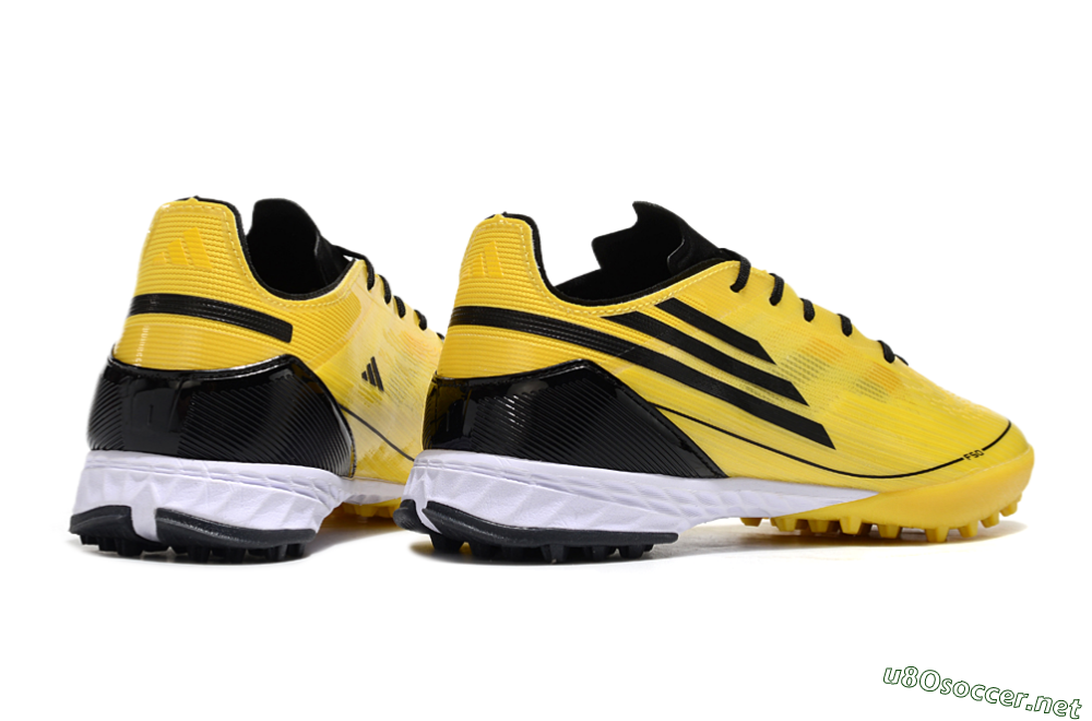 Men's Adidas F50 Pro TF Football Shoes - Yellow/Black/White 6