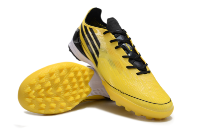 Men's Adidas F50 Pro TF Football Shoes - Yellow/Black/White