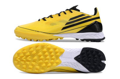 Men's Adidas F50 Pro TF Football Shoes - Yellow/Black/White