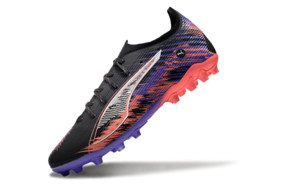 Men's Puma Ultra 5 Ultimate FG Football Boots - Black/Red/Purple