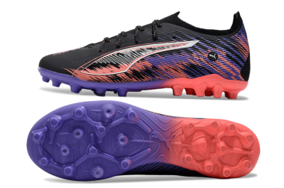 Men's Puma Ultra 5 Ultimate FG Football Boots - Black/Red/Purple