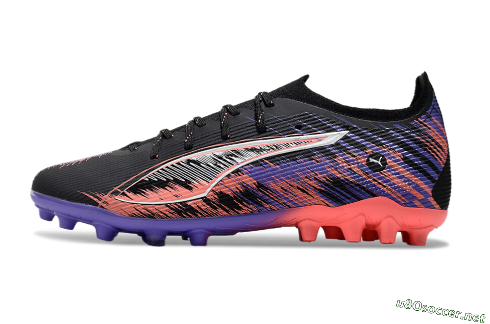 Men's Puma Ultra 5 Ultimate FG Football Boots - Black/Red/Purple 0