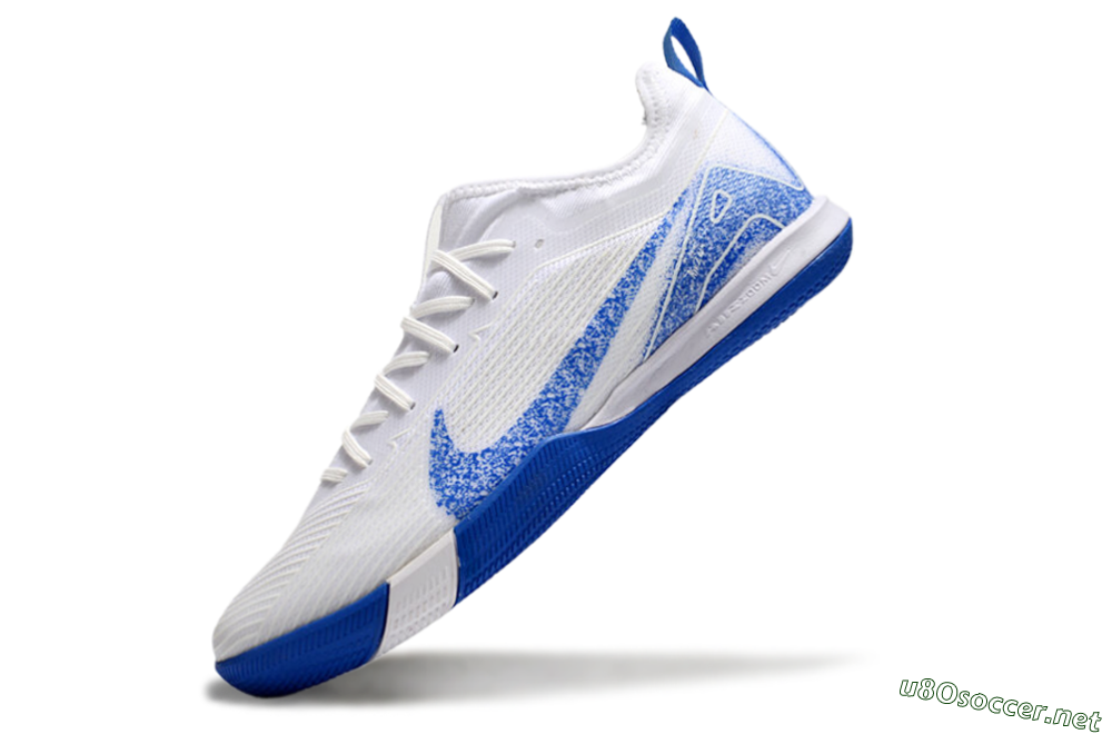 Men's Nike Air Zoom Mercurial Vapor 16 Pro IC Football Shoes - Beige/Blue/White 5