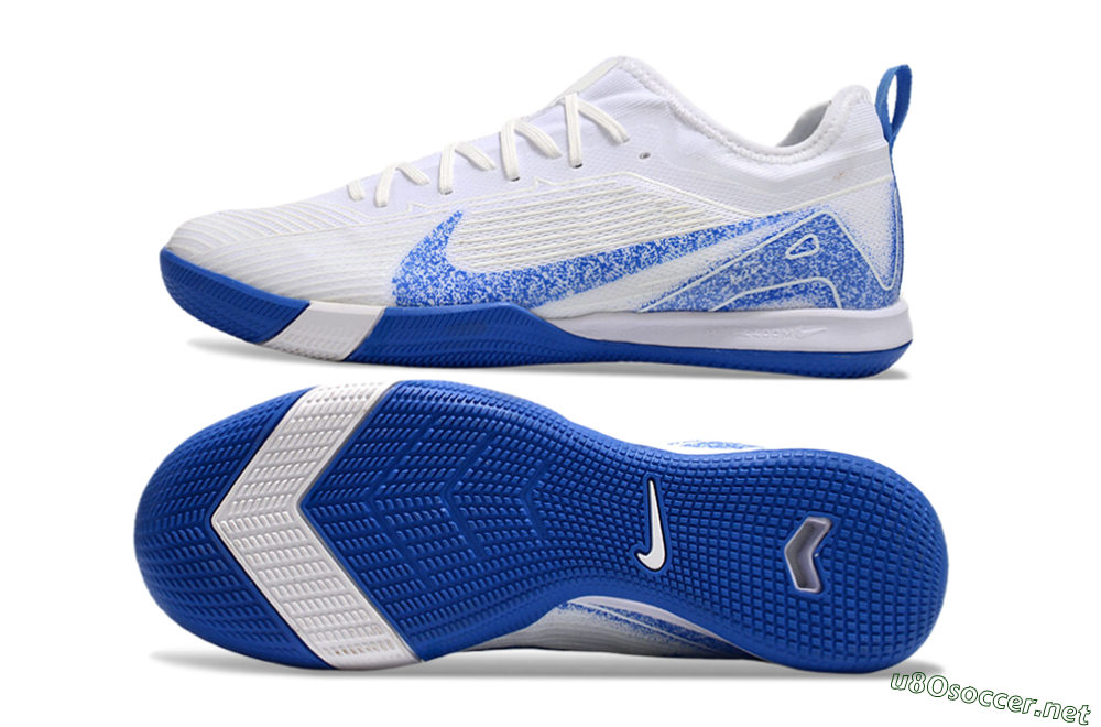 Men's Nike Air Zoom Mercurial Vapor 16 Pro IC Football Shoes - Beige/Blue/White 1