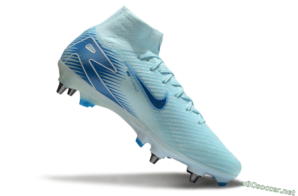 Men's Nike Air Zoom Mercurial Superfly 10 Elite SG Football Boots - Jade/Blue/White 4