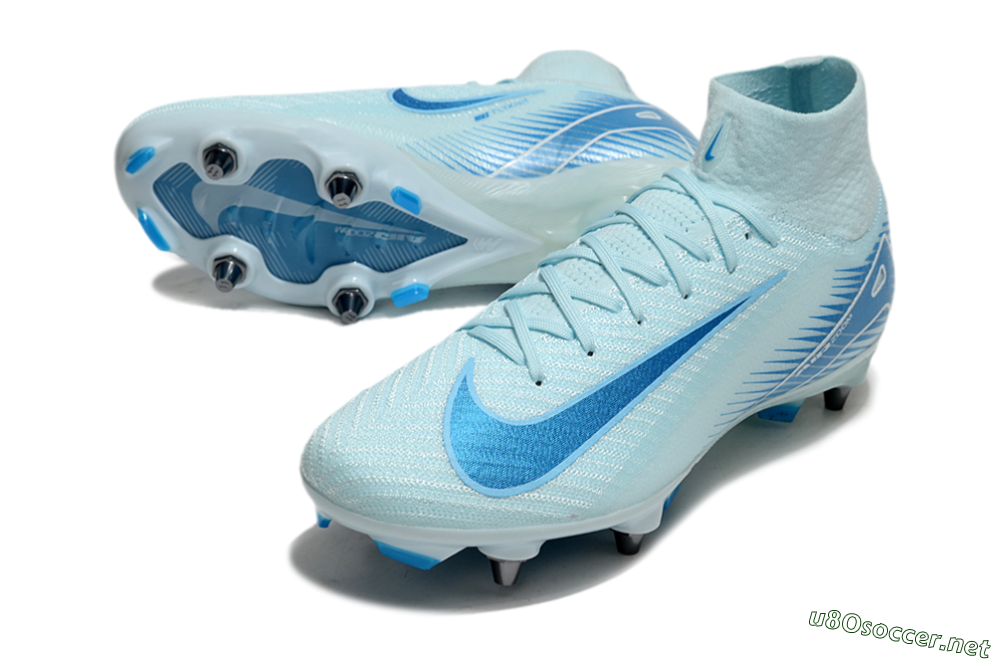 Men's Nike Air Zoom Mercurial Superfly 10 Elite SG Football Boots - Jade/Blue/White 3