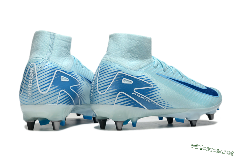 Men's Nike Air Zoom Mercurial Superfly 10 Elite SG Football Boots - Jade/Blue/White 6