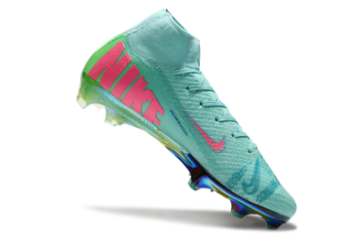 Unisex Nike Air Zoom Mercurial Superfly 10 Elite FG Football Boots - Jade/Pink/Gold
