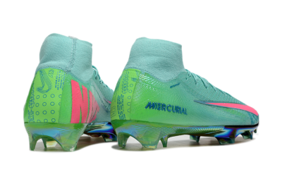 Unisex Nike Air Zoom Mercurial Superfly 10 Elite FG Football Boots - Jade/Pink/Gold