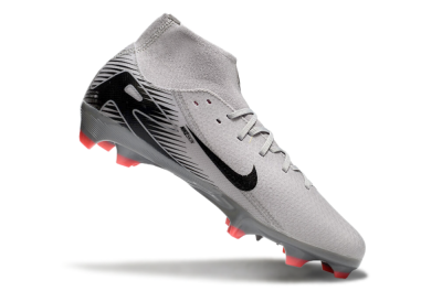 Men's Nike Air Zoom Mercurial Superfly 10 Academy FG Football Boots - Grey/Black/Red