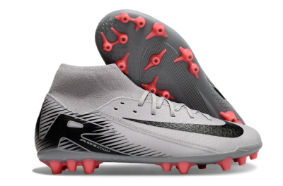Men's Nike Air Zoom Mercurial Superfly 10 Academy AG Football Boots - Grey/Black/Red