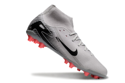 Men's Nike Air Zoom Mercurial Superfly 10 Academy AG Football Boots - Grey/Black/Red