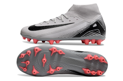 Men's Nike Air Zoom Mercurial Superfly 10 Academy AG Football Boots - Grey/Black/Red