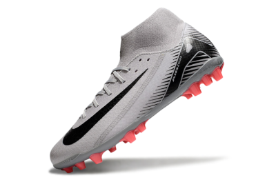 Men's Nike Air Zoom Mercurial Superfly 10 Academy AG Football Boots - Grey/Black/Red