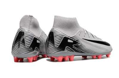Men's Nike Air Zoom Mercurial Superfly 10 Academy AG Football Boots - Grey/Black/Red