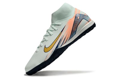 Men's Nike Air Zoom Mercurial Superfly 10 Academy TF Football Shoes - Jade/Gold/Pink