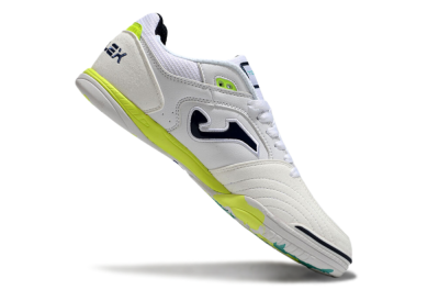Men's Joma Top Flex IC Football Shoes - White/Black/Yellow