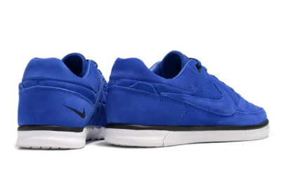 Men's Nike Street Gato IC Football Shoes - Blue/Black/White