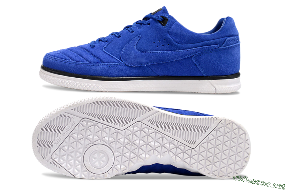 Men's Nike Street Gato IC Football Shoes - Blue/Black/White 1