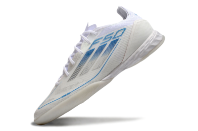 Men's Adidas F50 Pro IC Football Shoes - Beige/Blue/White