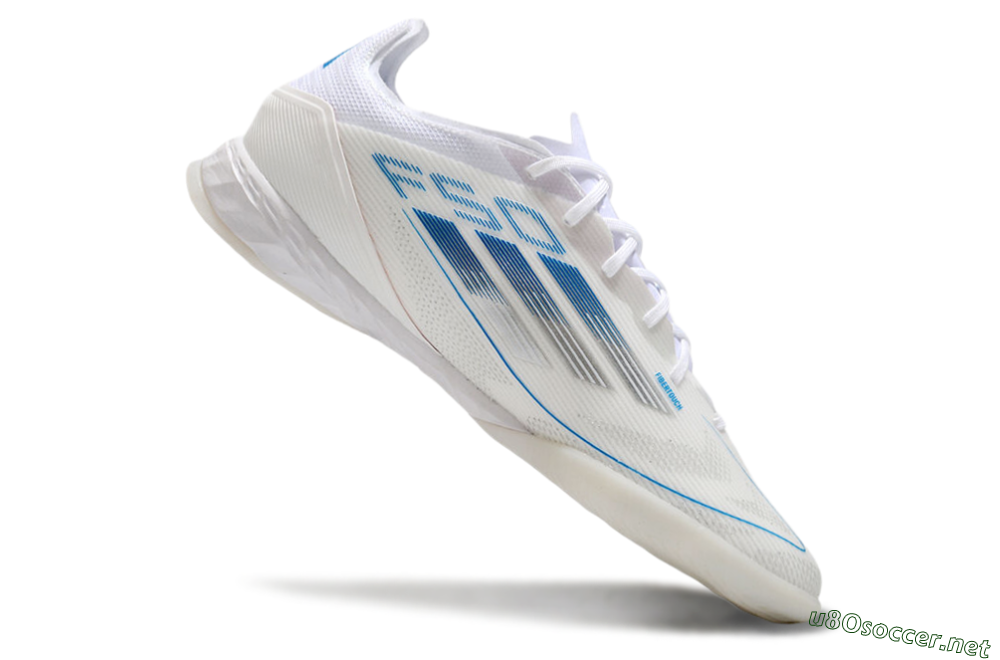 Men's Adidas F50 Pro IC Football Shoes - Beige/Blue/White 4