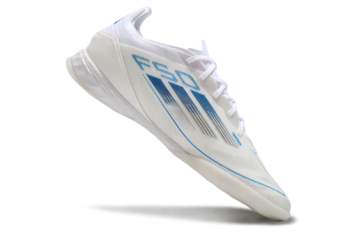 Men's Adidas F50 Pro IC Football Shoes - Beige/Blue/White