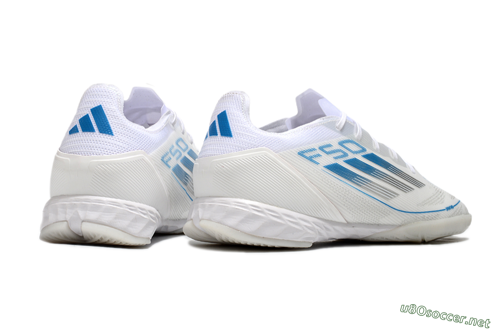 Men's Adidas F50 Pro IC Football Shoes - Beige/Blue/White 6