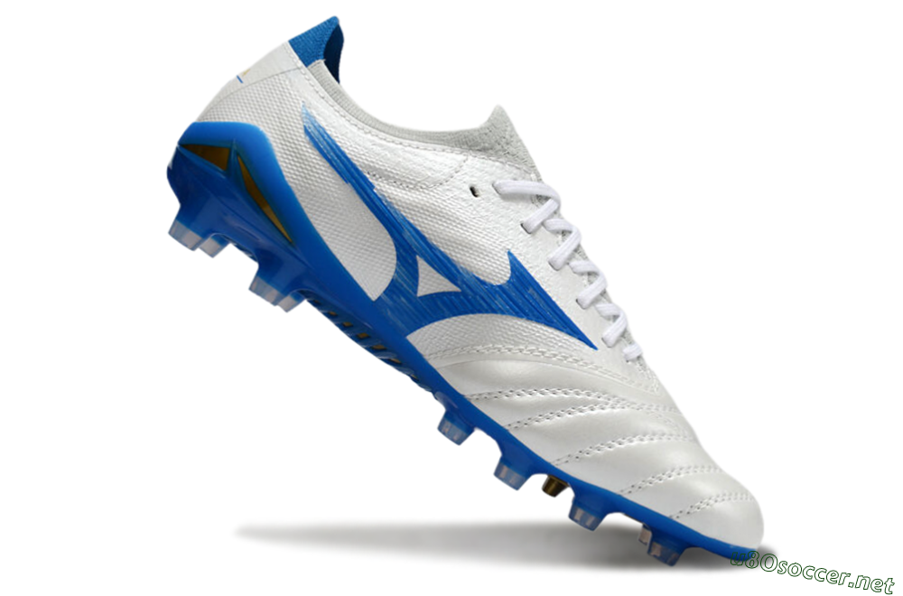 Men's Mizuno Morelia Neo 4 FG Football Boots - White/Blue 4