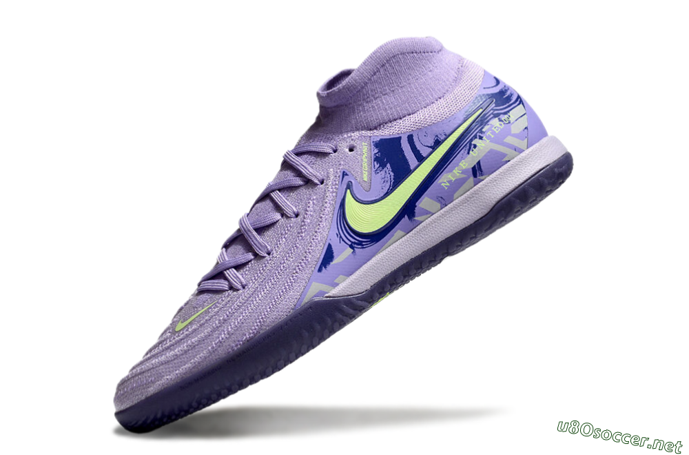Men's Nike Phantom Luna Elite NU IC Football Shoes - Purple/Yellow/Blue 5