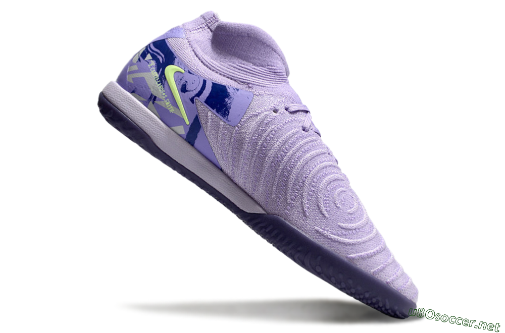 Men's Nike Phantom Luna Elite NU IC Football Shoes - Purple/Yellow/Blue 4