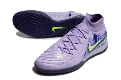 Men's Nike Phantom Luna Elite NU IC Football Shoes - Purple/Yellow/Blue