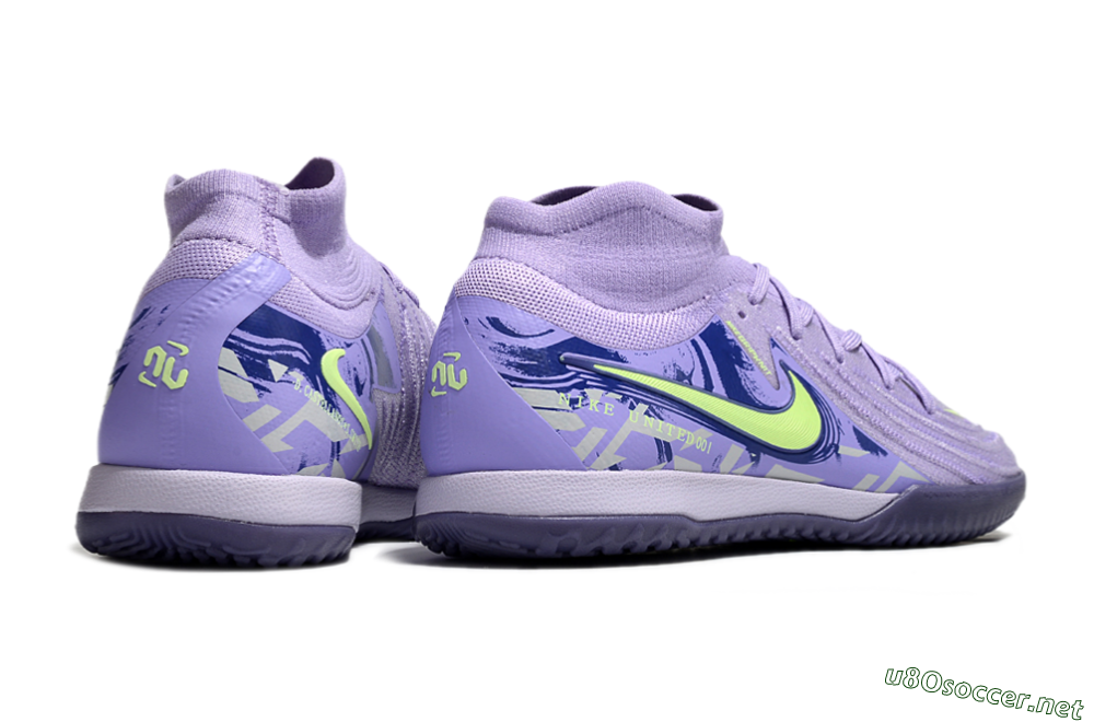 Men's Nike Phantom Luna Elite NU IC Football Shoes - Purple/Yellow/Blue 6