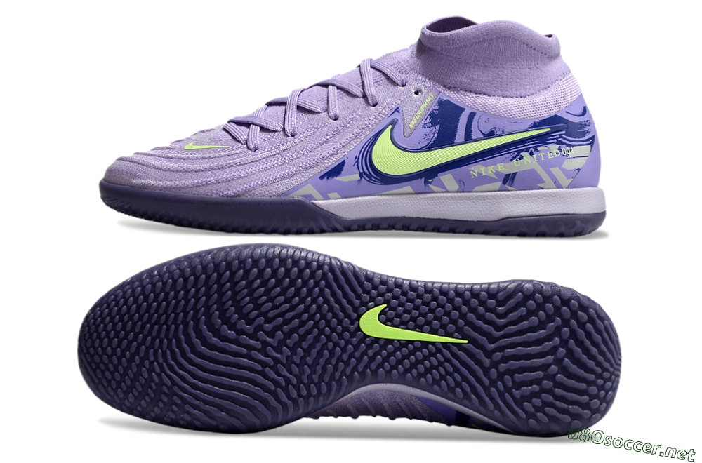 Men's Nike Phantom Luna Elite NU IC Football Shoes - Purple/Yellow/Blue 1