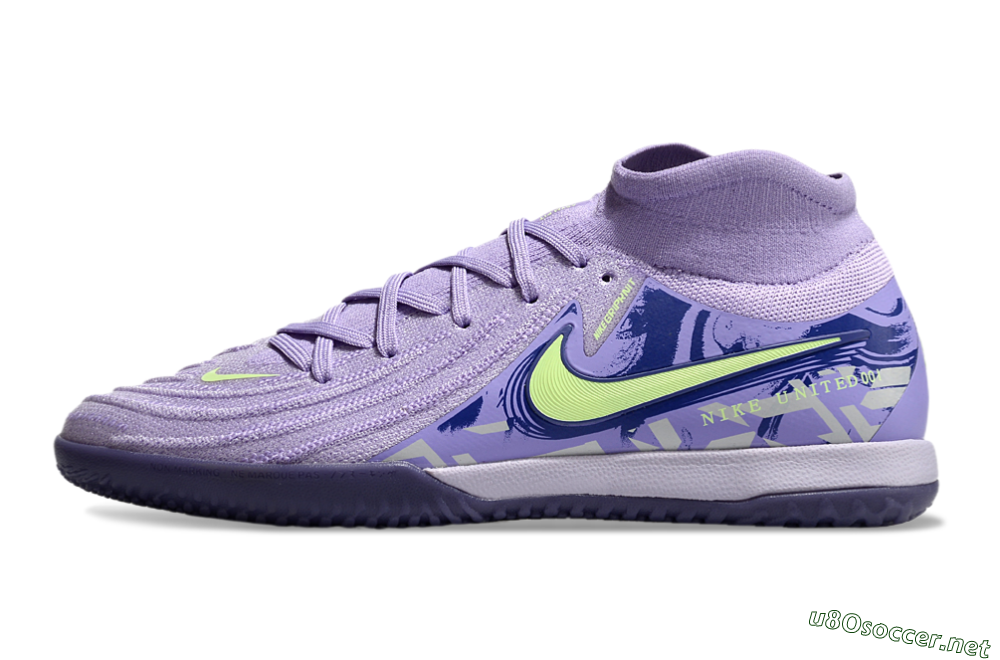 Men's Nike Phantom Luna Elite NU IC Football Shoes - Purple/Yellow/Blue 0