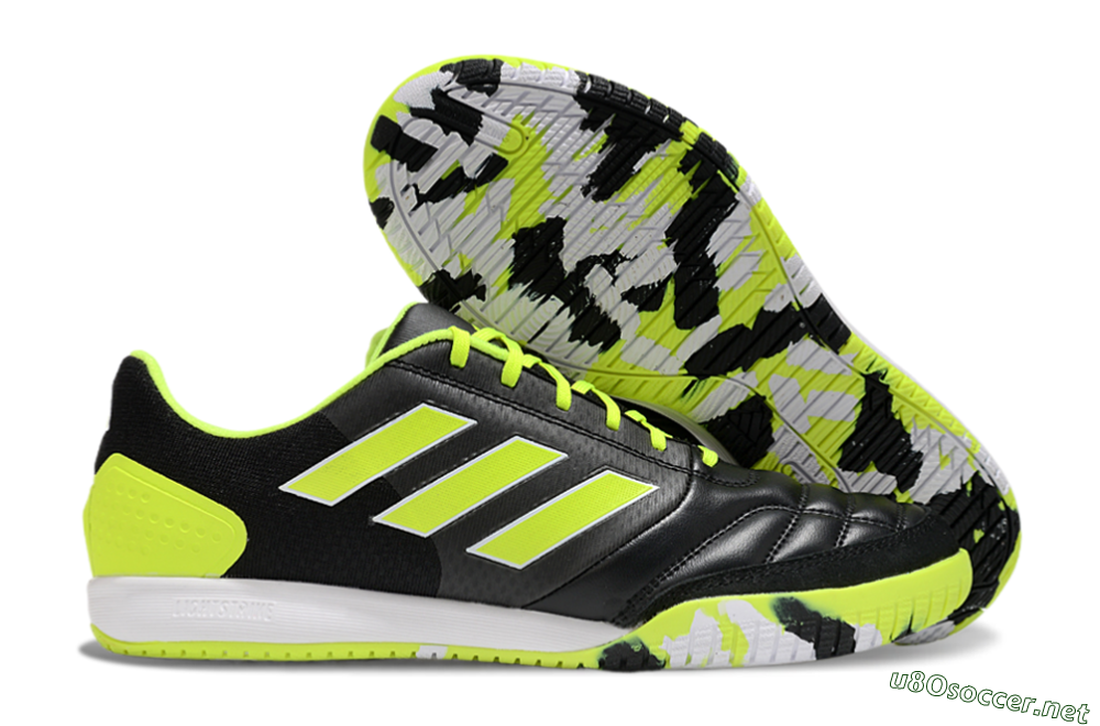 Men's Adidas Top Sala Competition IC Football Shoes - Black/Yellow/White 2