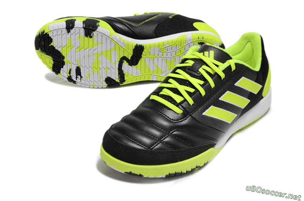 Men's Adidas Top Sala Competition IC Football Shoes - Black/Yellow/White 3