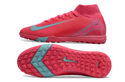Unisex Nike Air Zoom Mercurial Superfly 10 Elite TF Football Shoes - Red/Jade/White