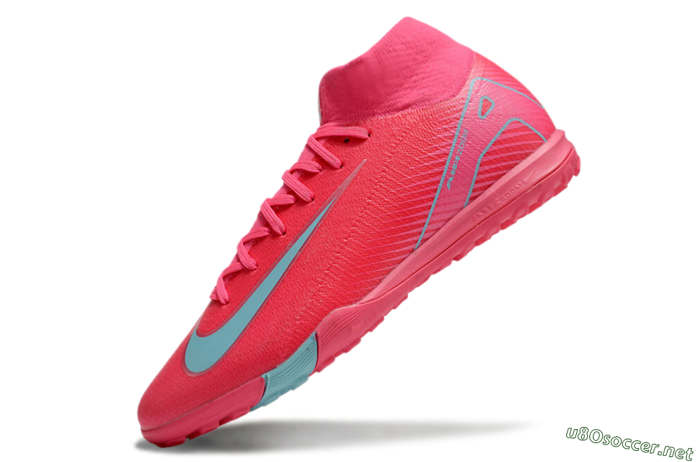 Unisex Nike Air Zoom Mercurial Superfly 10 Elite TF Football Shoes - Red/Jade/White 5