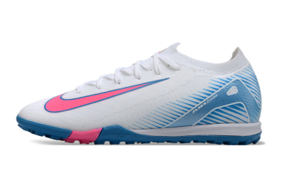 Men's Nike Air Zoom Mercurial Vapor 16 Elite TF Football Shoes - White/Pink/Blue