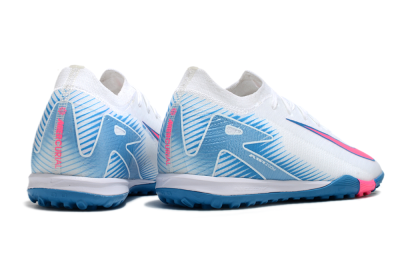 Men's Nike Air Zoom Mercurial Vapor 16 Elite TF Football Shoes - White/Pink/Blue