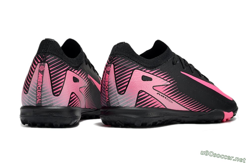 Unisex Nike Air Zoom Mercurial Vapor 16 Elite TF Football Shoes - Black/Pink 6