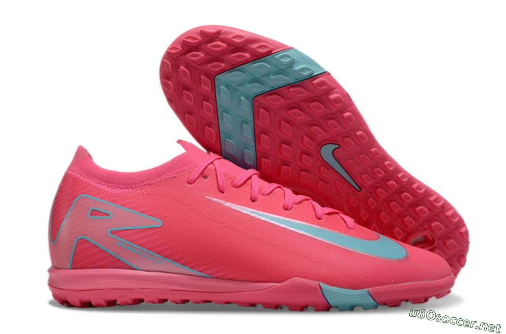 Unisex Nike Air Zoom Mercurial Vapor 16 Elite TF Football Shoes - Pink/Jade/White 2
