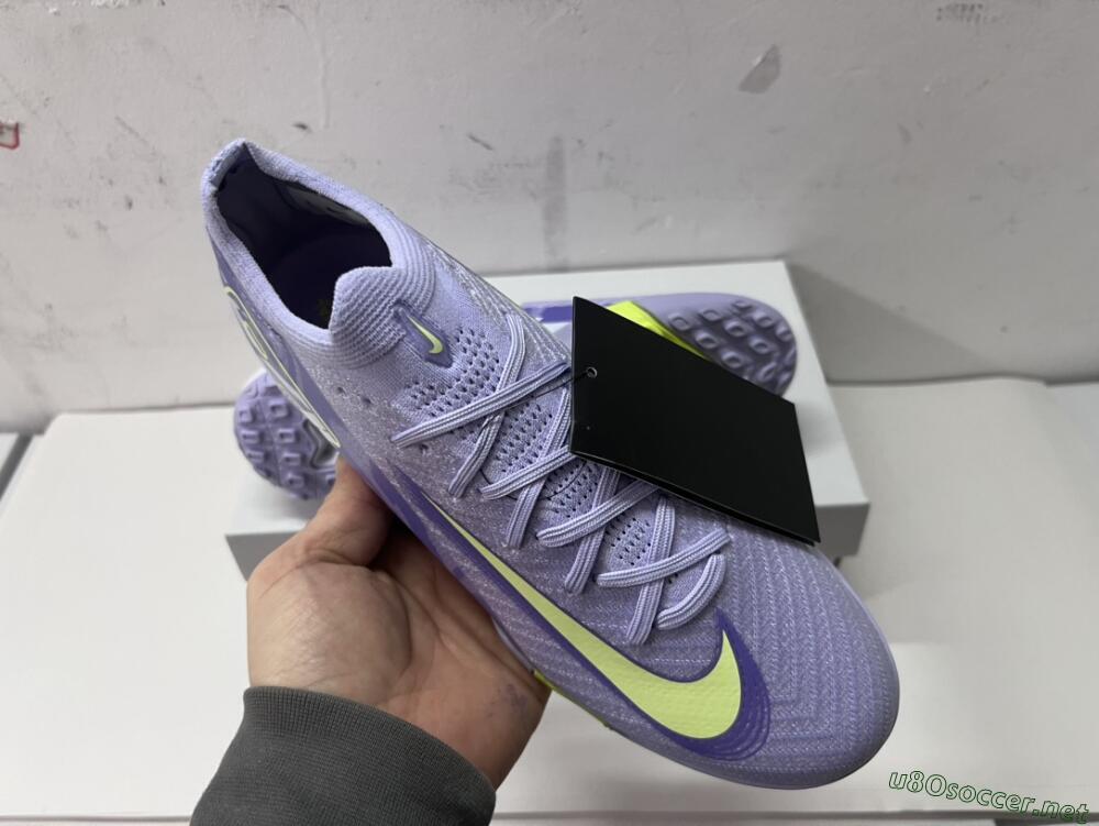 Unisex Nike Air Zoom Mercurial Vapor 16 Elite TF Football Shoes - Purple/Yellow/White