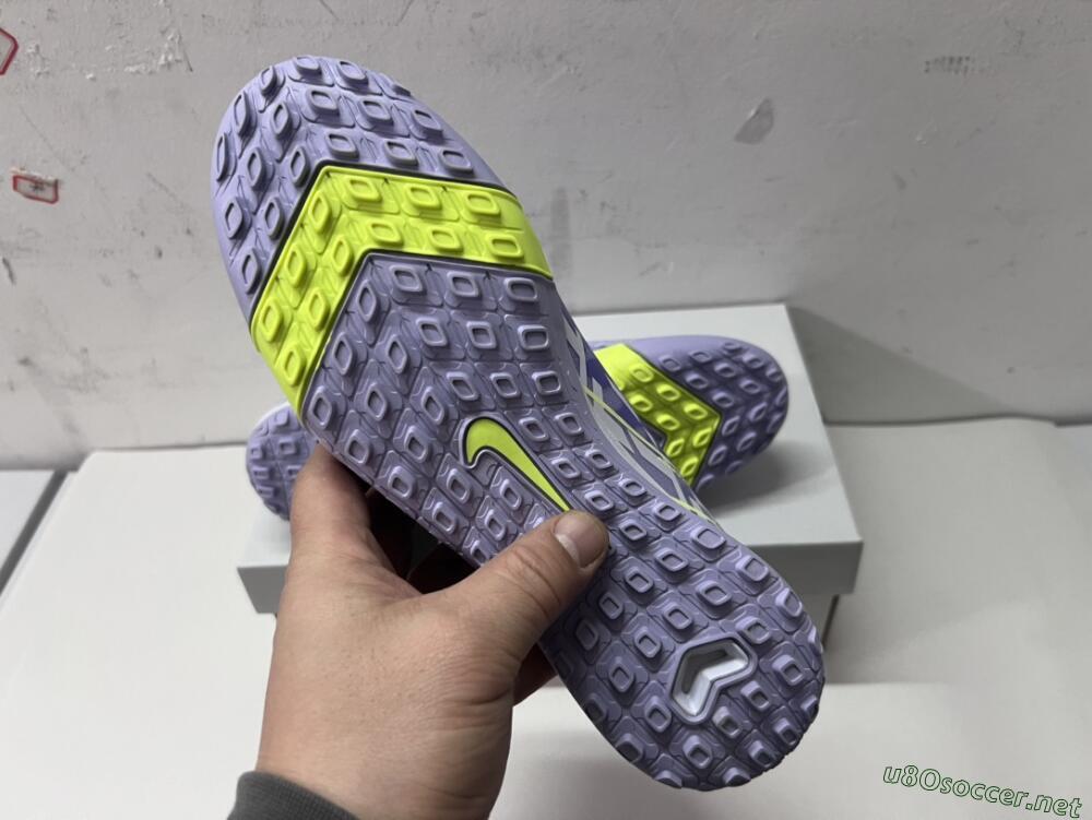 Unisex Nike Air Zoom Mercurial Vapor 16 Elite TF Football Shoes - Purple/Yellow/White