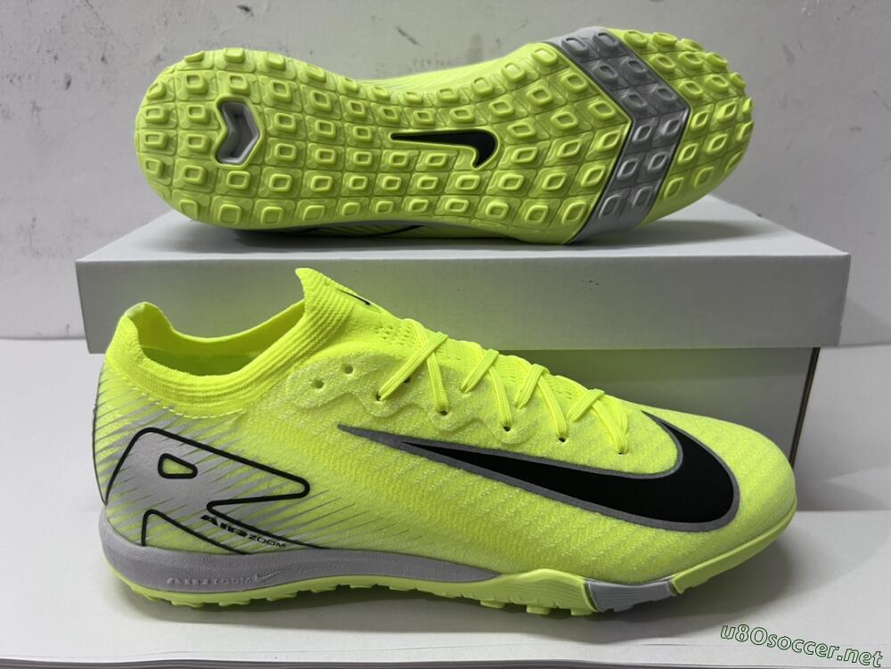 Men's Nike Air Zoom Mercurial Vapor 16 Elite TF Football Shoes - Yellow/Black/White