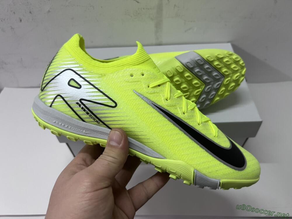 Men's Nike Air Zoom Mercurial Vapor 16 Elite TF Football Shoes - Yellow/Black/White
